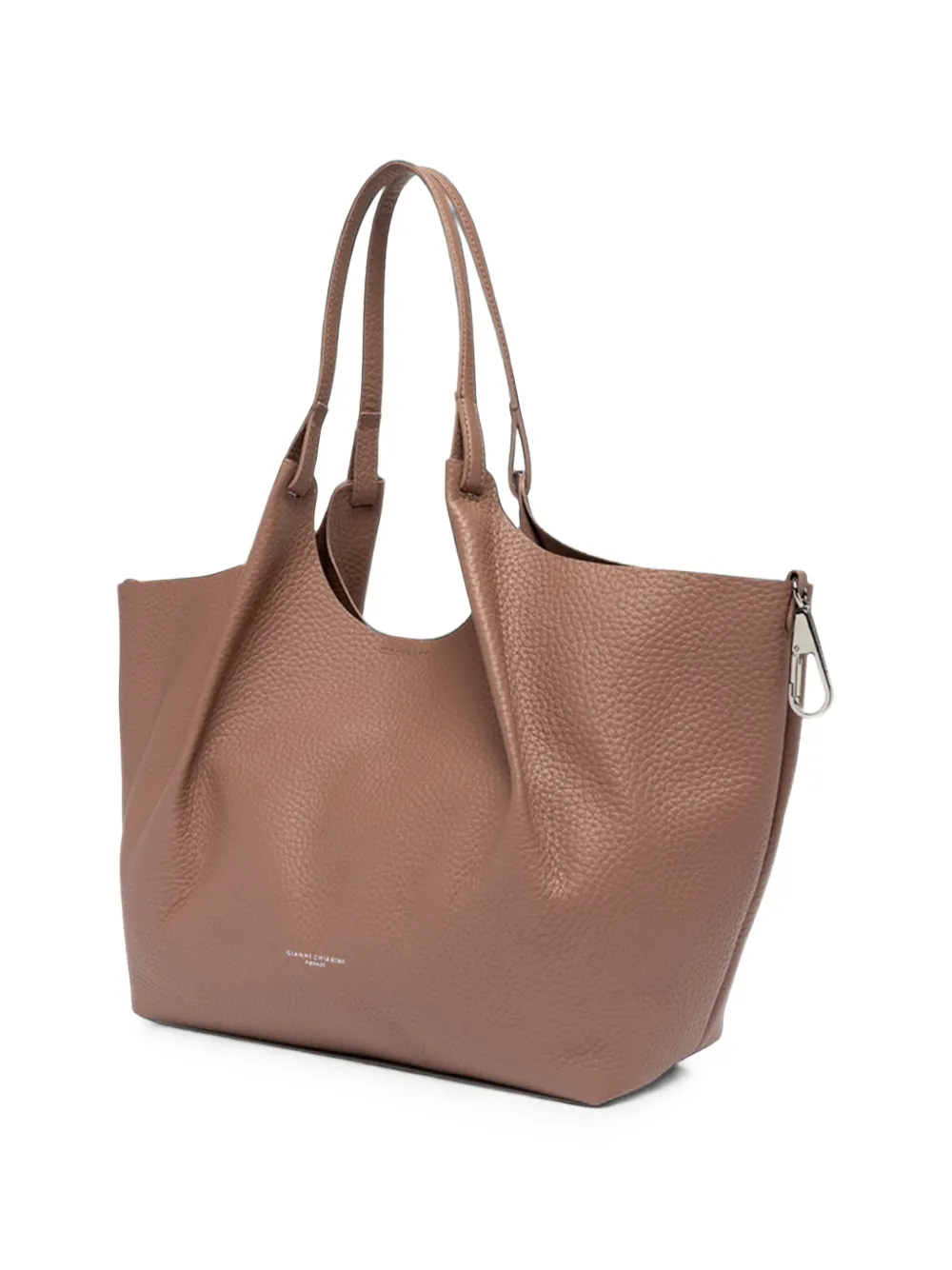 GIANNI CHIARINI Grote Dua leren shopper van bewerkt leer Roze