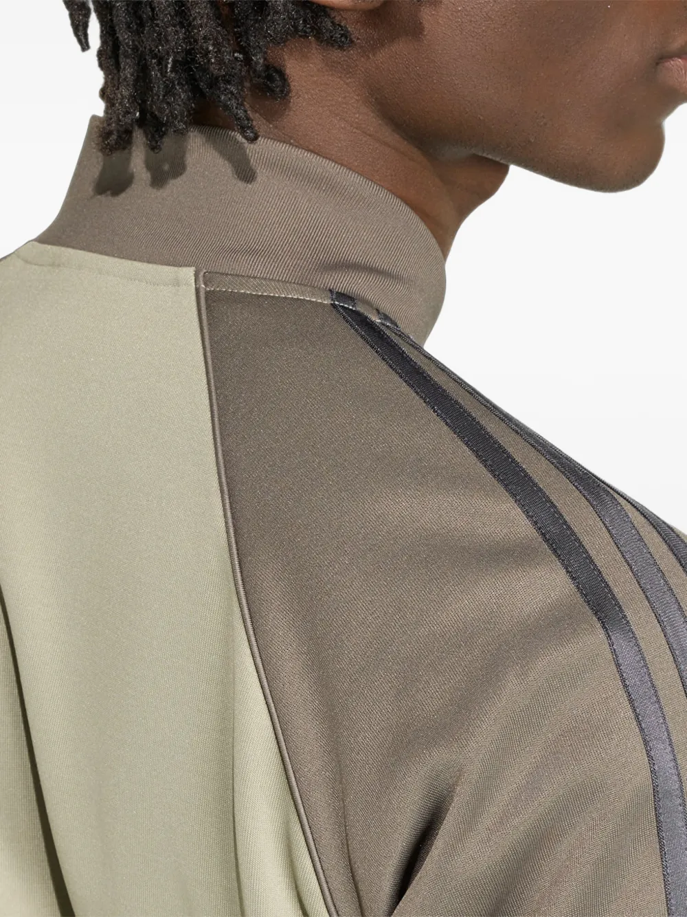 adidas SST striped jacket Beige