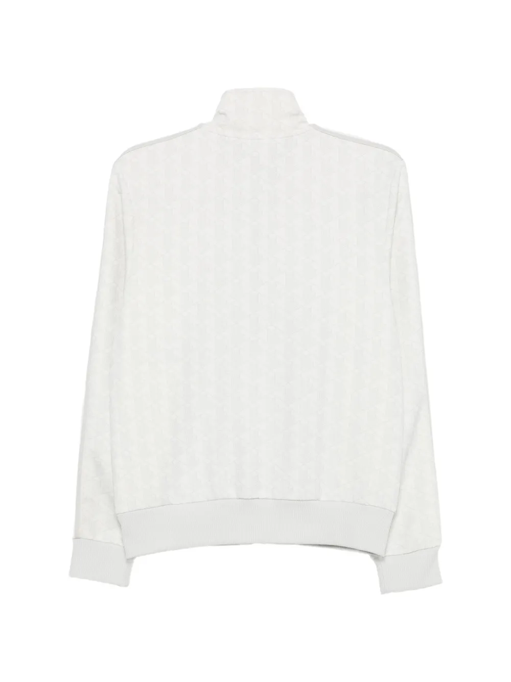Lacoste monogram-pattern zip-up Sweatshirt | ホワイト | FARFETCH JP