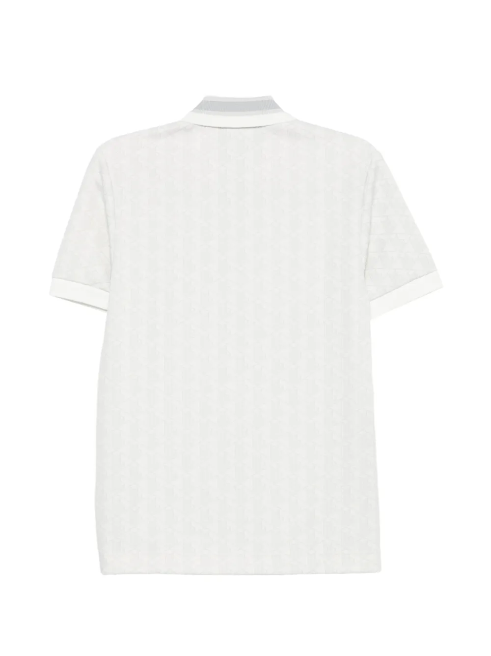 Lacoste Klassiek poloshirt met monogram-jacquard Wit