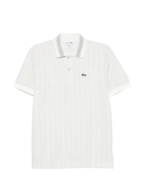 Lacoste monogram-print polo shirt