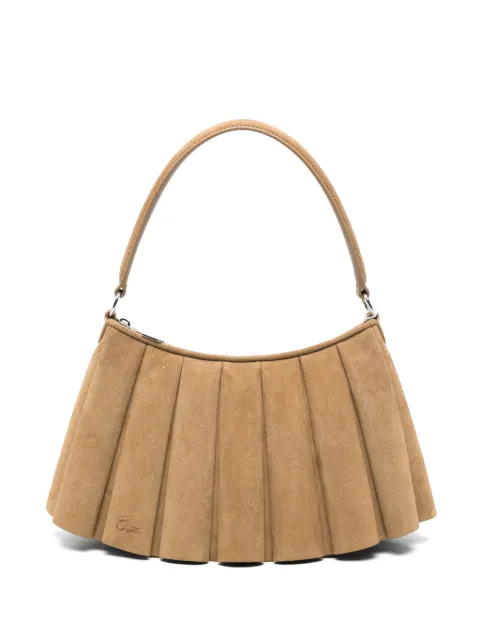 Lacoste pleated suede backpack