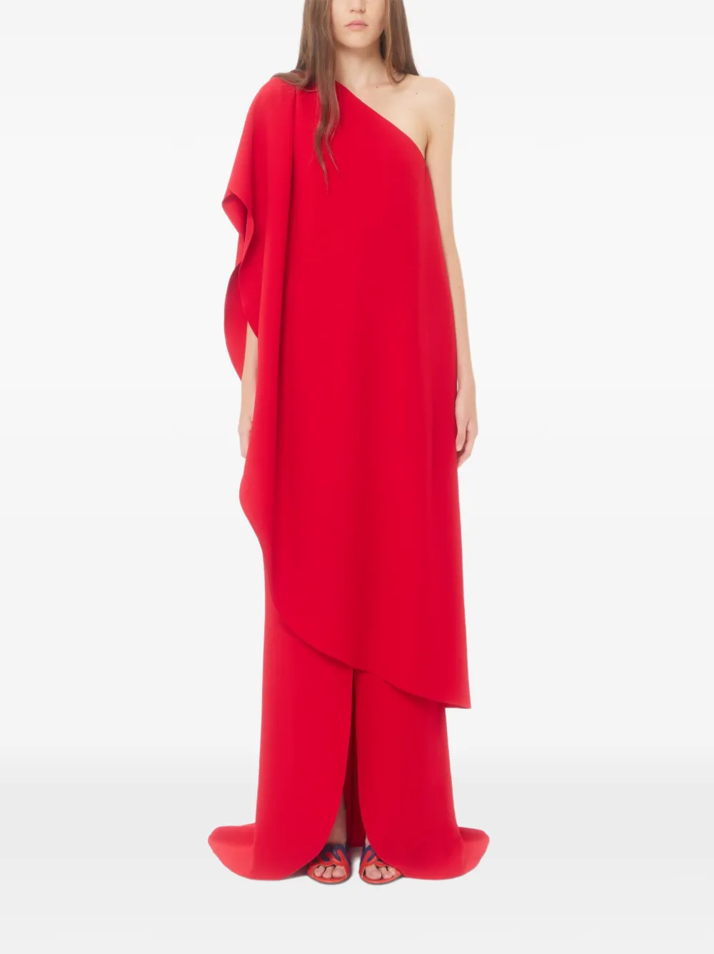 Valentino Garavani Cady Couture maxi-jurk Rood