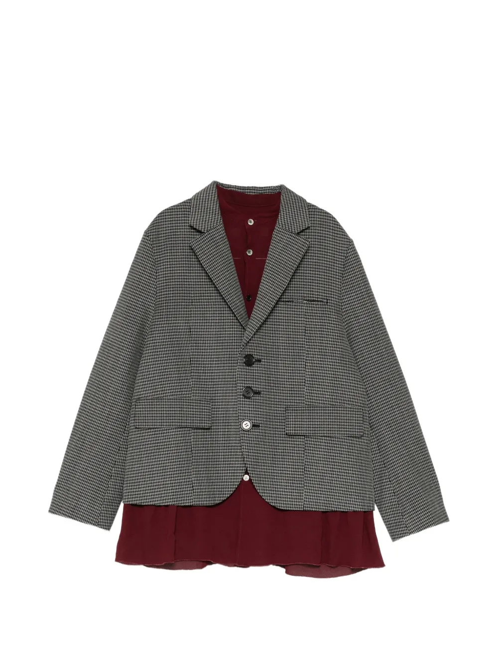 Undercover blazer à motif pied-de-poule - Gris Undercover blazer à motif pied-de-poule - Gris