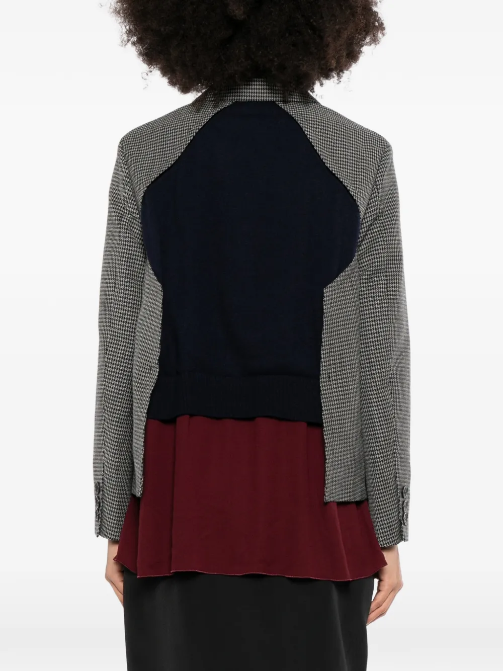 Undercover Gelaagde blazer met pied-de-poule-patroon Grijs