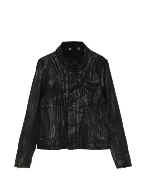 Yohji Yamamoto Backlash Double Riders Biker Jacket | Black | FARFETCH