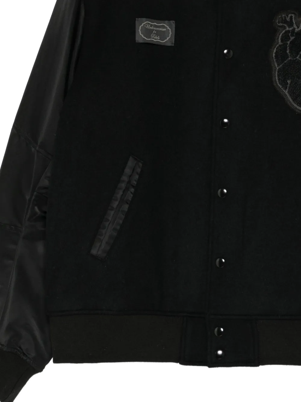 Undercover Bomberjack met hartpatch Zwart
