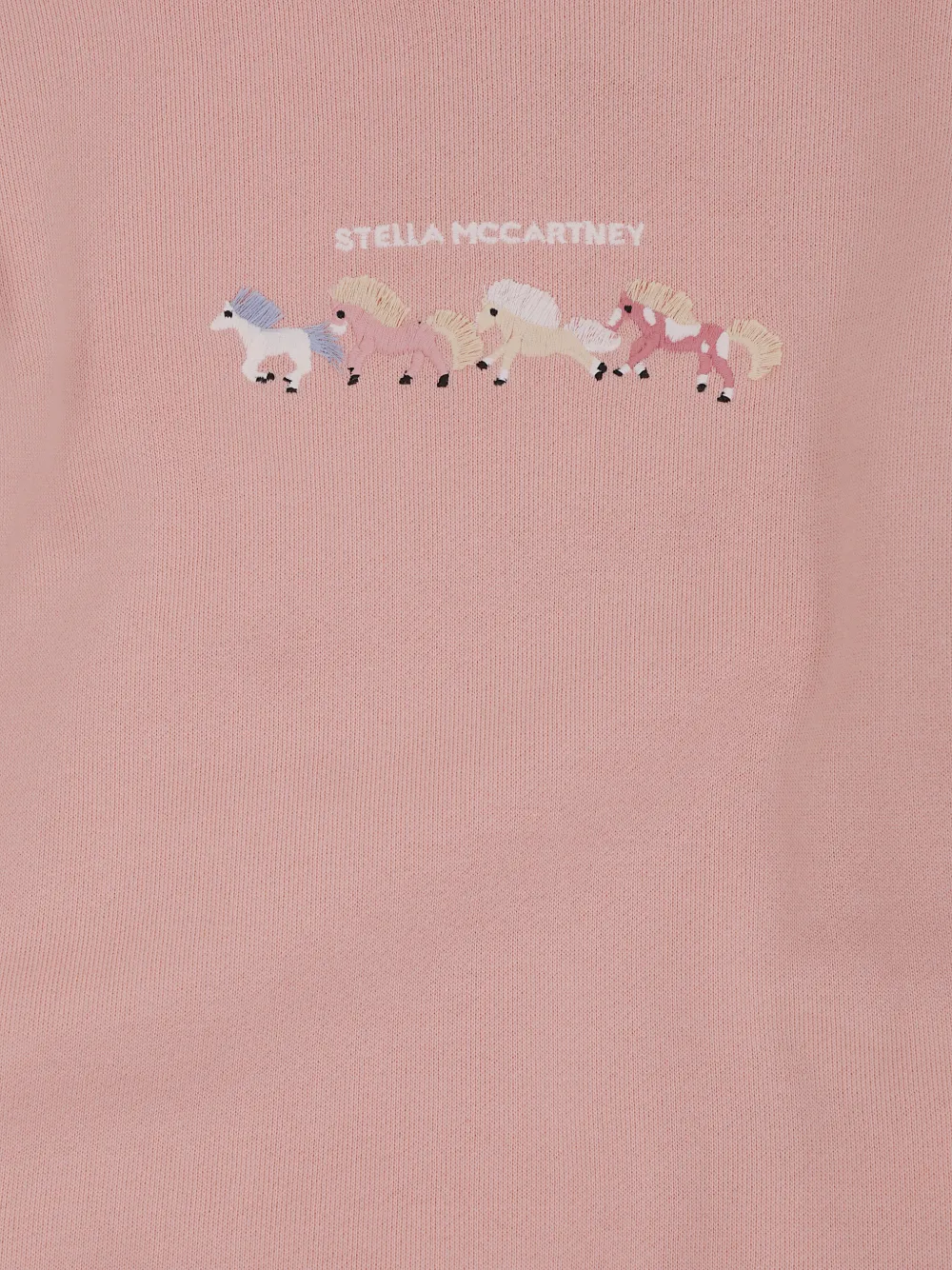 Stella McCartney Kids Trainingspak met ruches en geborduurd paard Roze