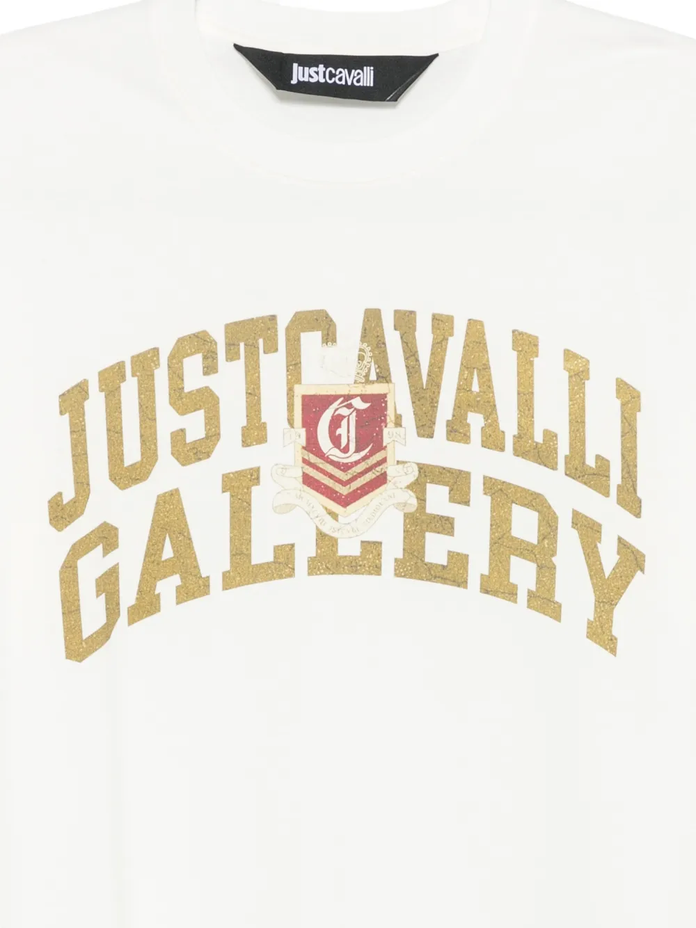 Just Cavalli T-shirt met logoprint Wit
