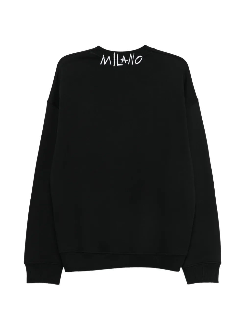 Just Cavalli logoprinten trui met geribbelde afwerking Zwart
