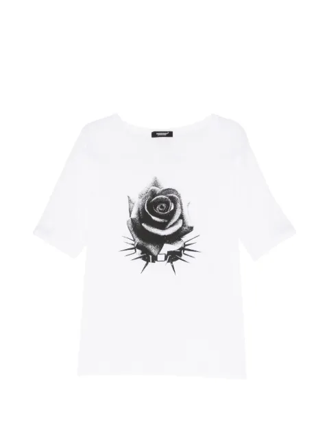 Undercover rose-print T-shirt