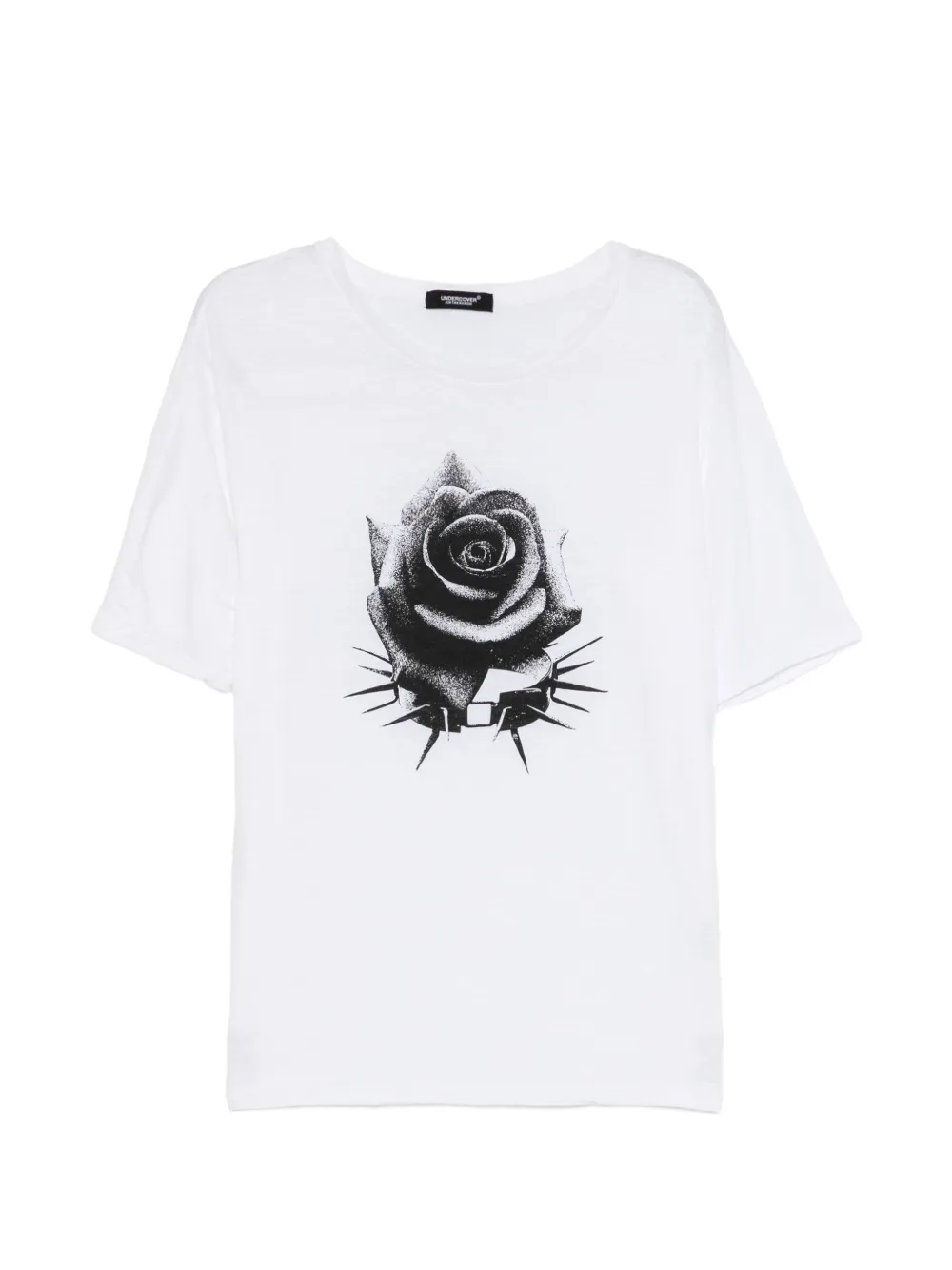 Undercover t-shirt à roses imprimées - Blanc Undercover t-shirt à roses imprimées - Blanc