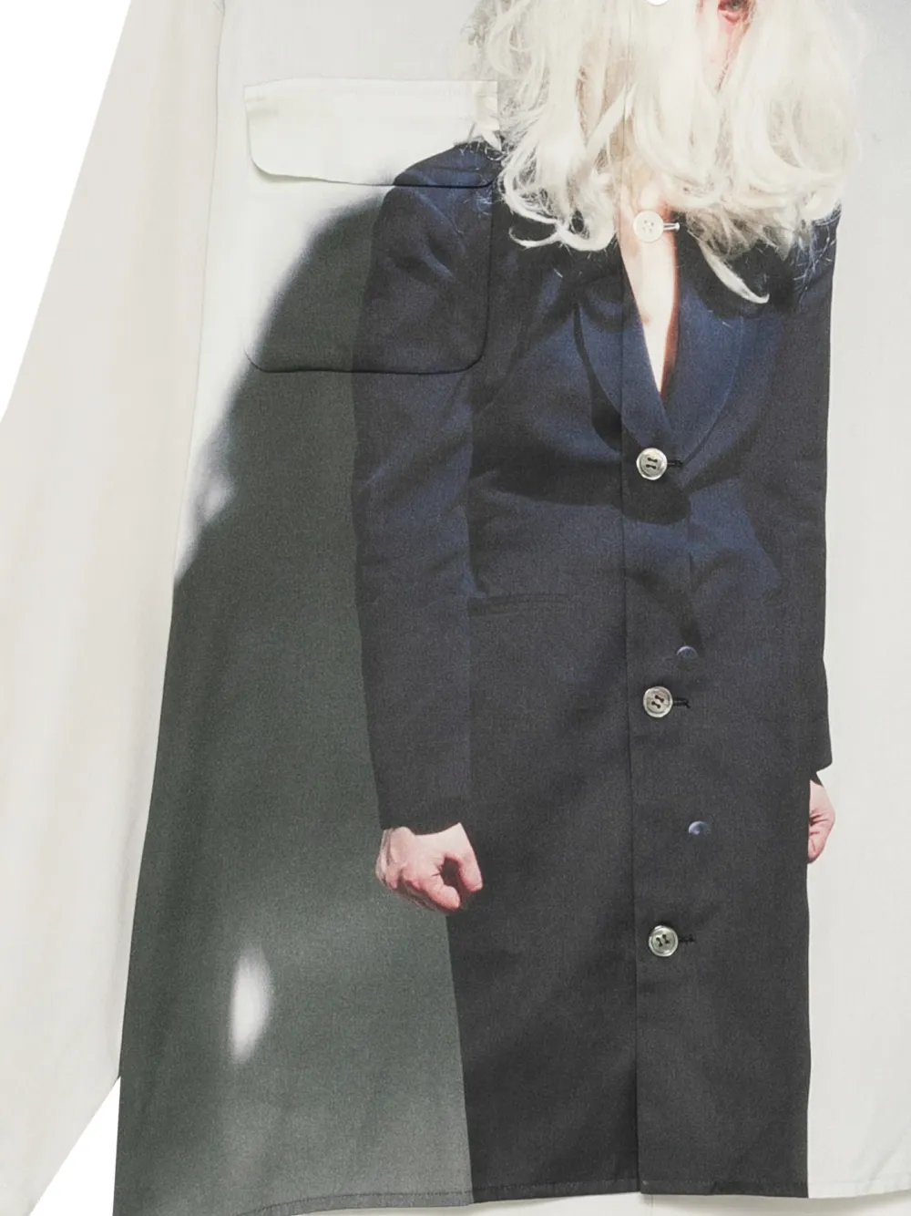 Undercover Overhemd met print Beige