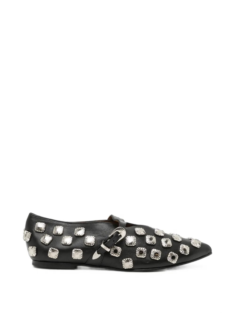 Toga Pulla stud-embellished buckle-fastening pumps Zwart