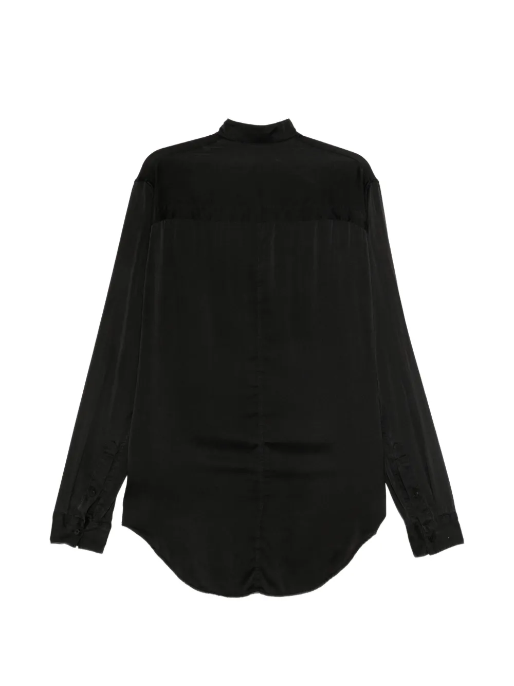 Julius stand-collar shirt Zwart