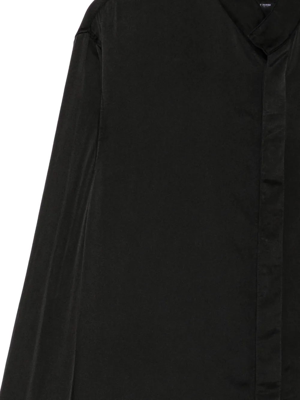 Julius stand-collar shirt Zwart