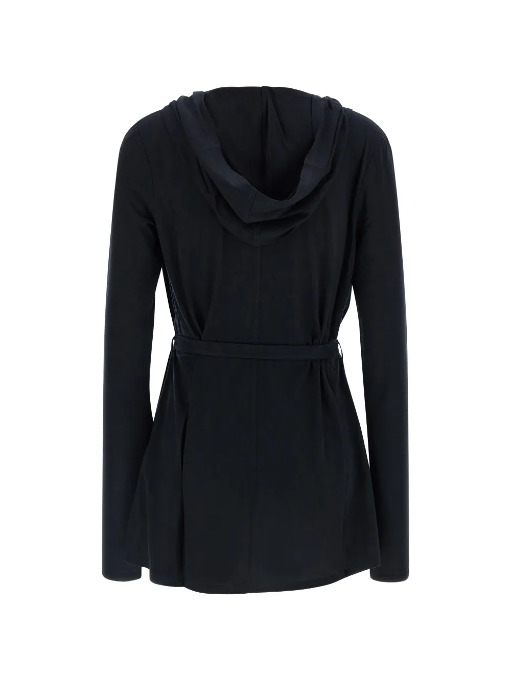 Max Mara Vest met ceintuur en capuchon Blauw