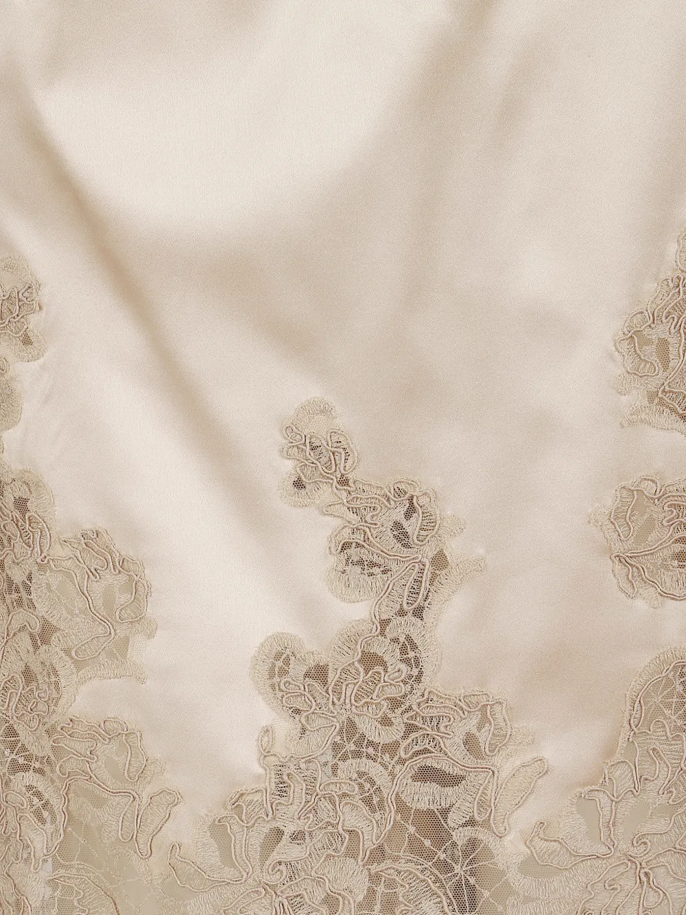 Ermanno Scervino Midi-rok met kant Beige