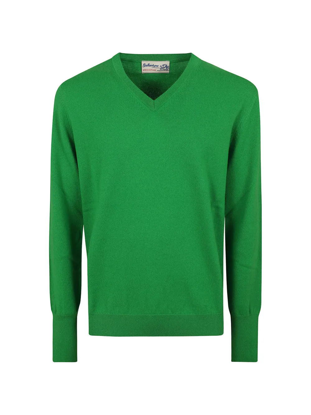 Ballantyne V-neck cashmere sweater - Verde