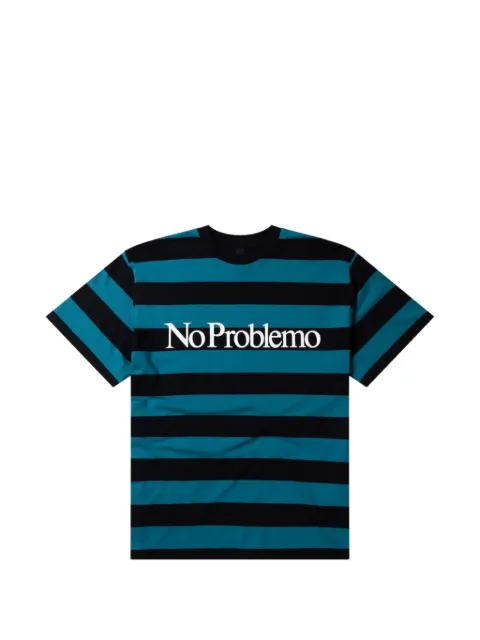 Aries No Problemo striped T-shirt