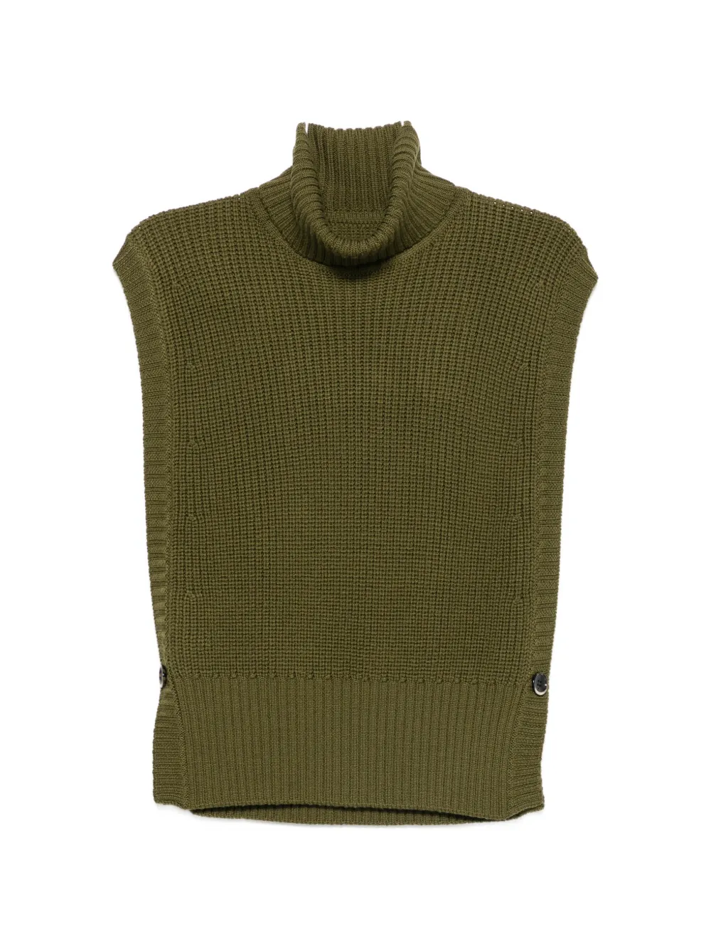 Nine In The Morning Virginia turtleneck knitted vest - Verde