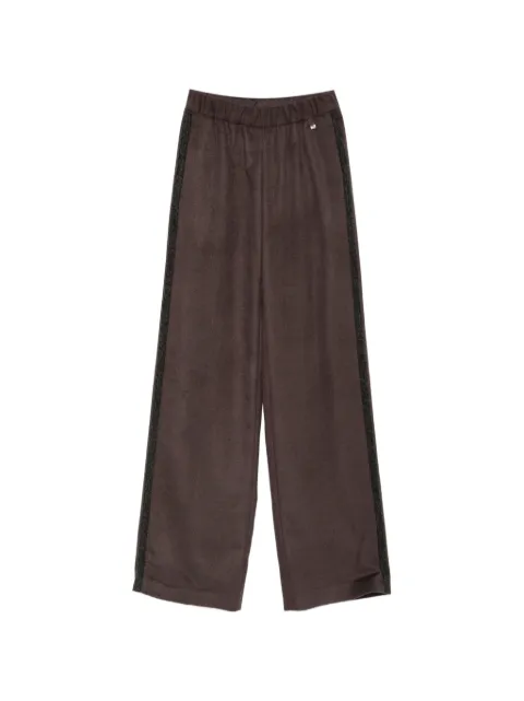 Herno pantalon palazzo à taille élastiquée