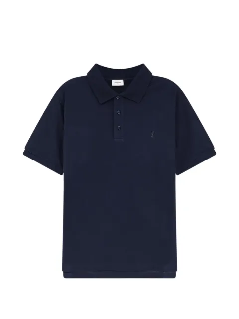 Saint Laurent Cassandre piqué polo shirt