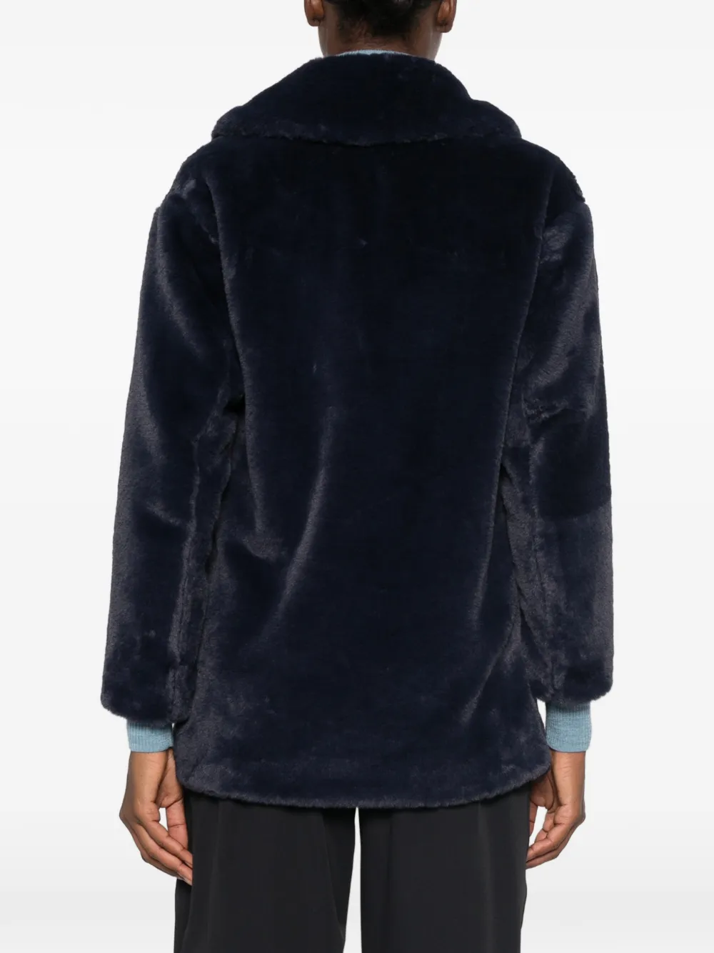Herno Jas van imitatiebont Blauw