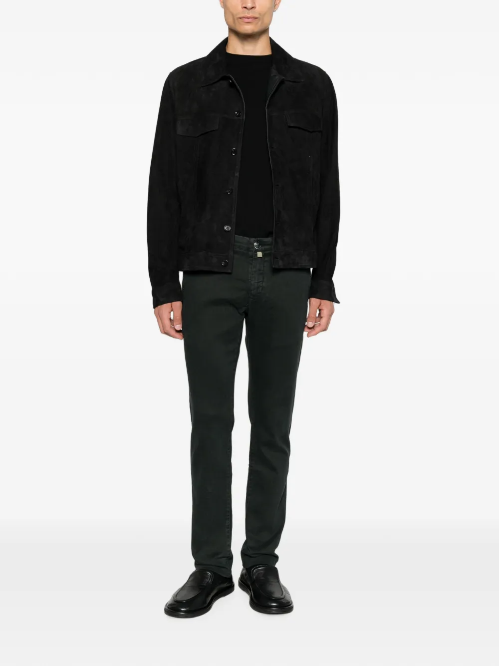 Jacob Cohën Slim-fit chino Groen