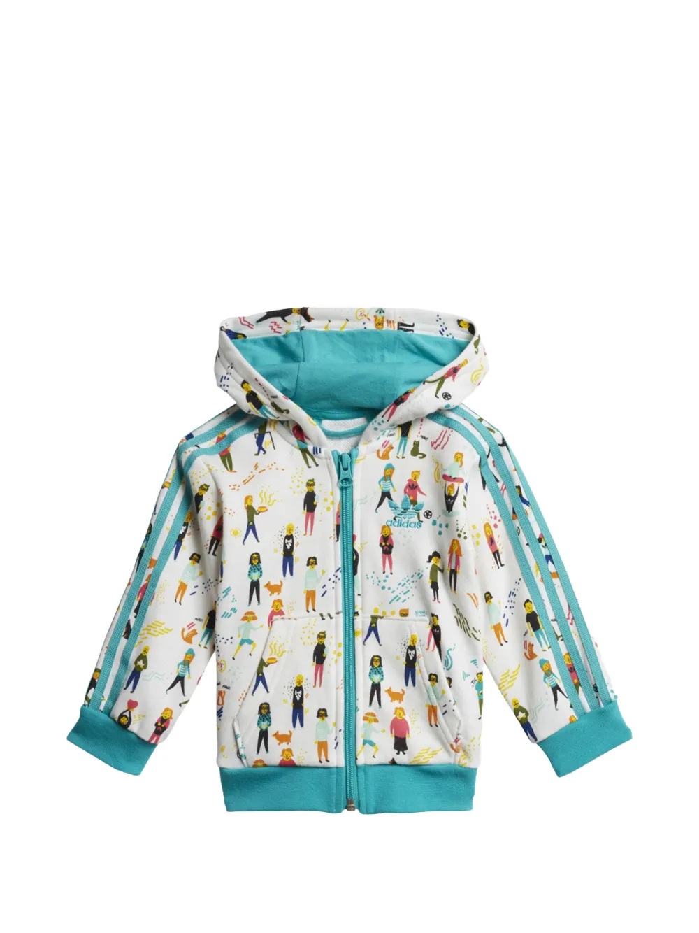adidas Kids Trainingspak met grafische print Wit