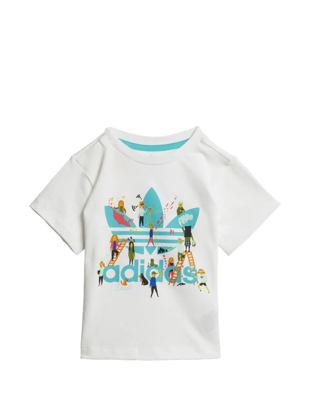 adidas Kids graphic-print T-shirt - Bianco