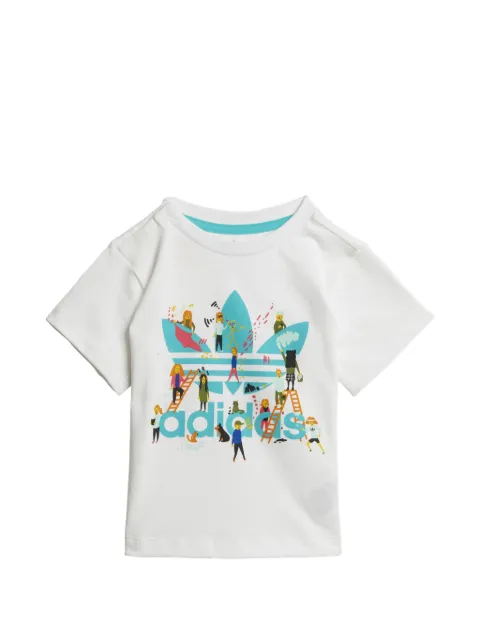 adidas Kids graphic-print T-shirt
