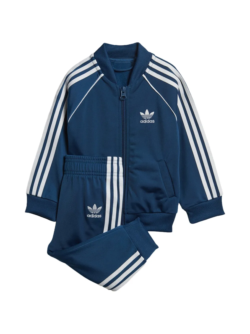 adidas Kids Superstar logo-print tracksuit - Blu