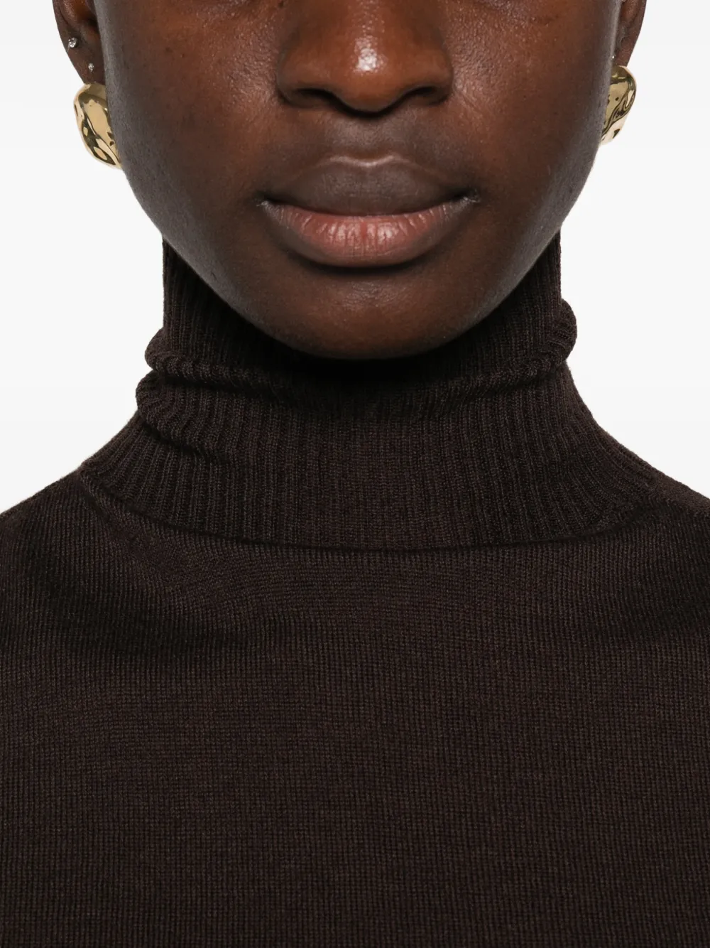 Rick Owens Mouwloze tanktop met hoge hals Bruin