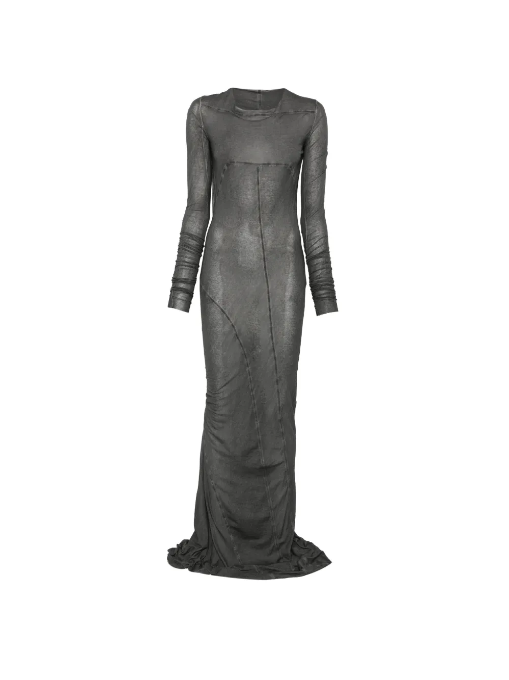 Rick Owens DRKSHDW faded-effect panelled maxi dress