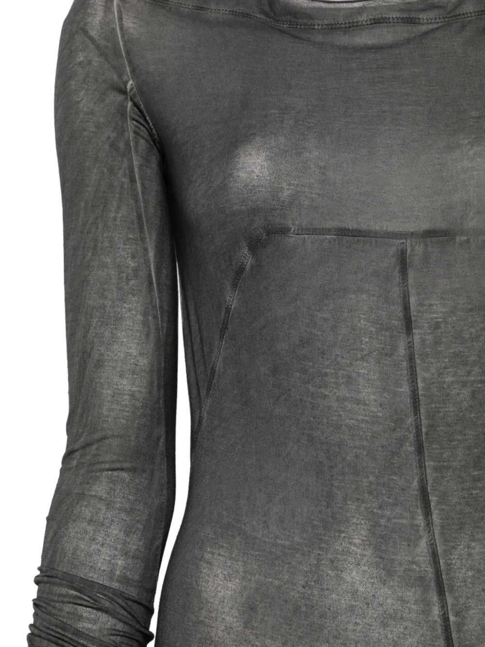 Rick Owens DRKSHDW Maxi-jurk met vervaagd effect en vlakken Zwart