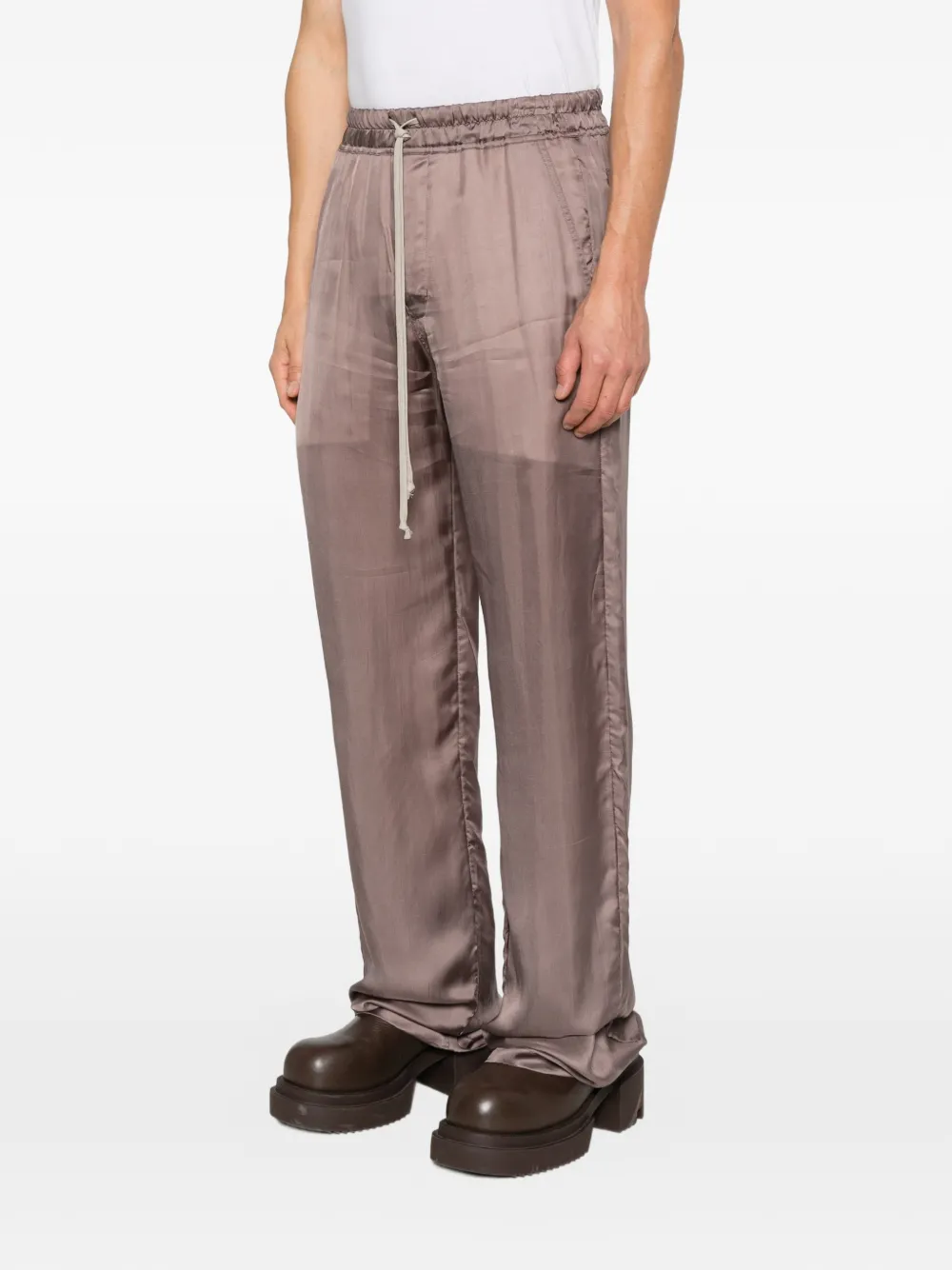 Rick Owens Dietrich drawstring straight-leg trousers Grijs