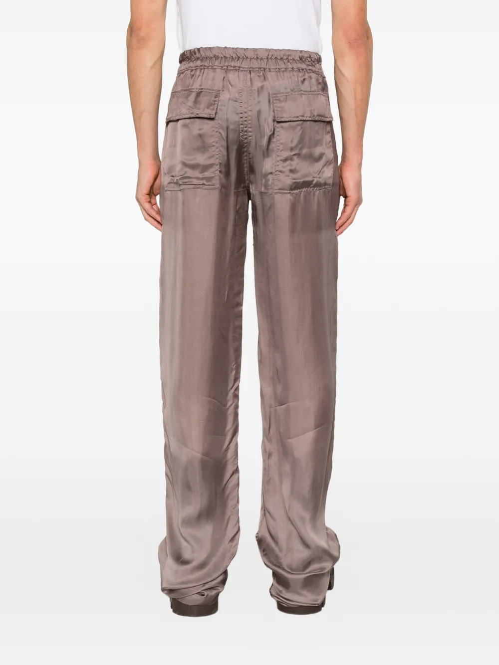 Rick Owens Dietrich drawstring straight-leg trousers Grijs