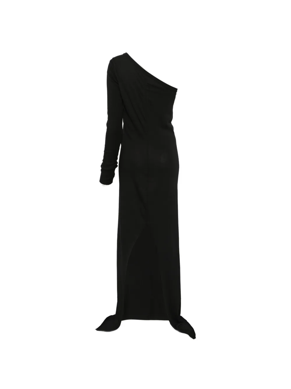 Rick Owens DRKSHDW Asymmetrische vloerlange maxi-jurk Zwart