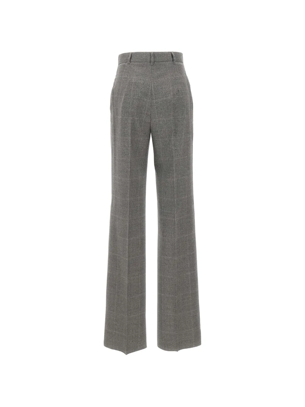 Max Mara Prince of Wales broek met wijde pijpen Grijs