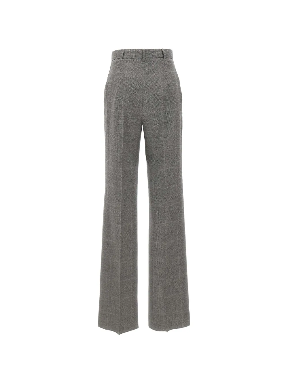 Max Mara Prince of Wales broek met wijde pijpen Grijs