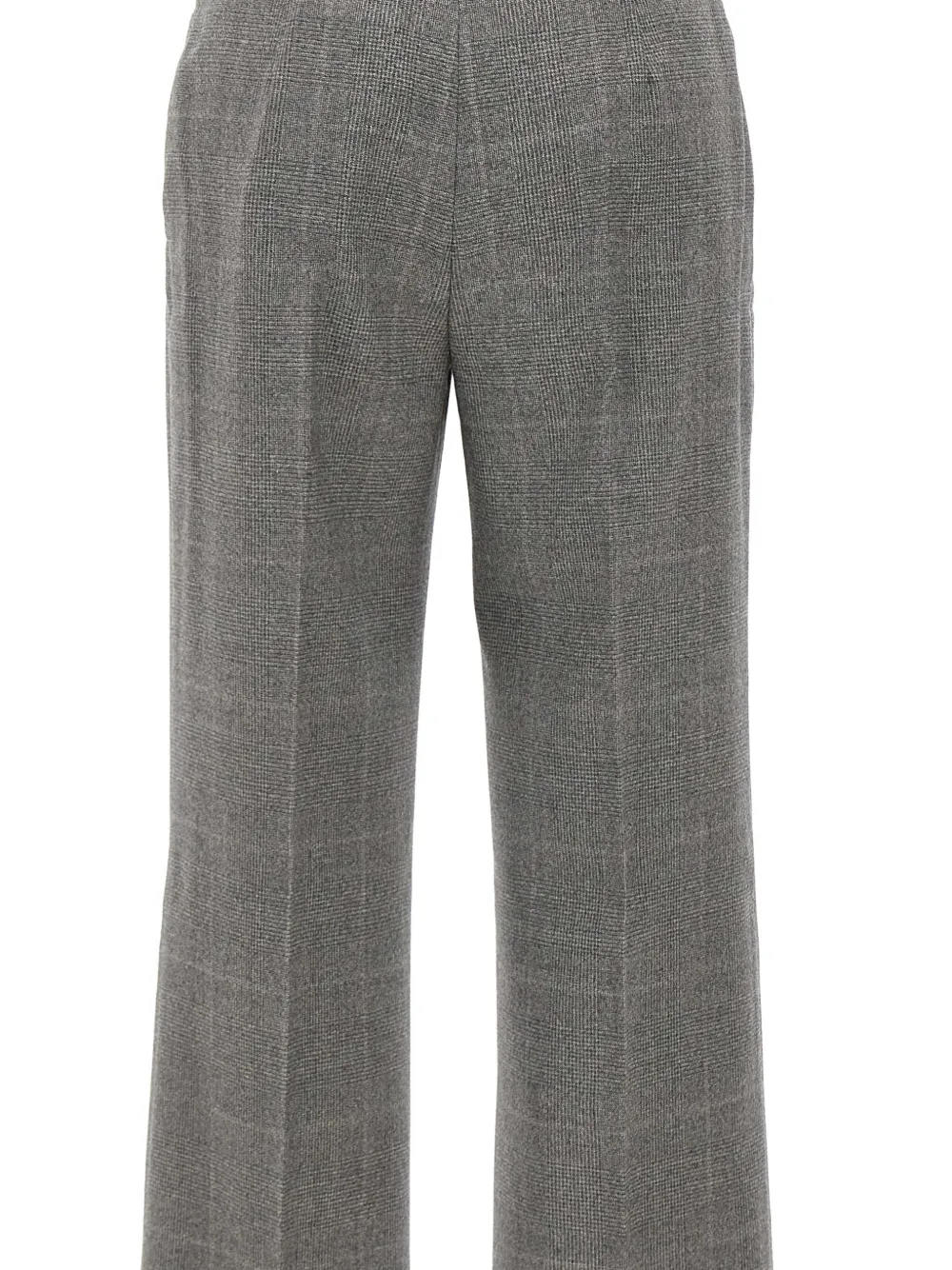 Max Mara Prince of Wales broek met wijde pijpen Grijs