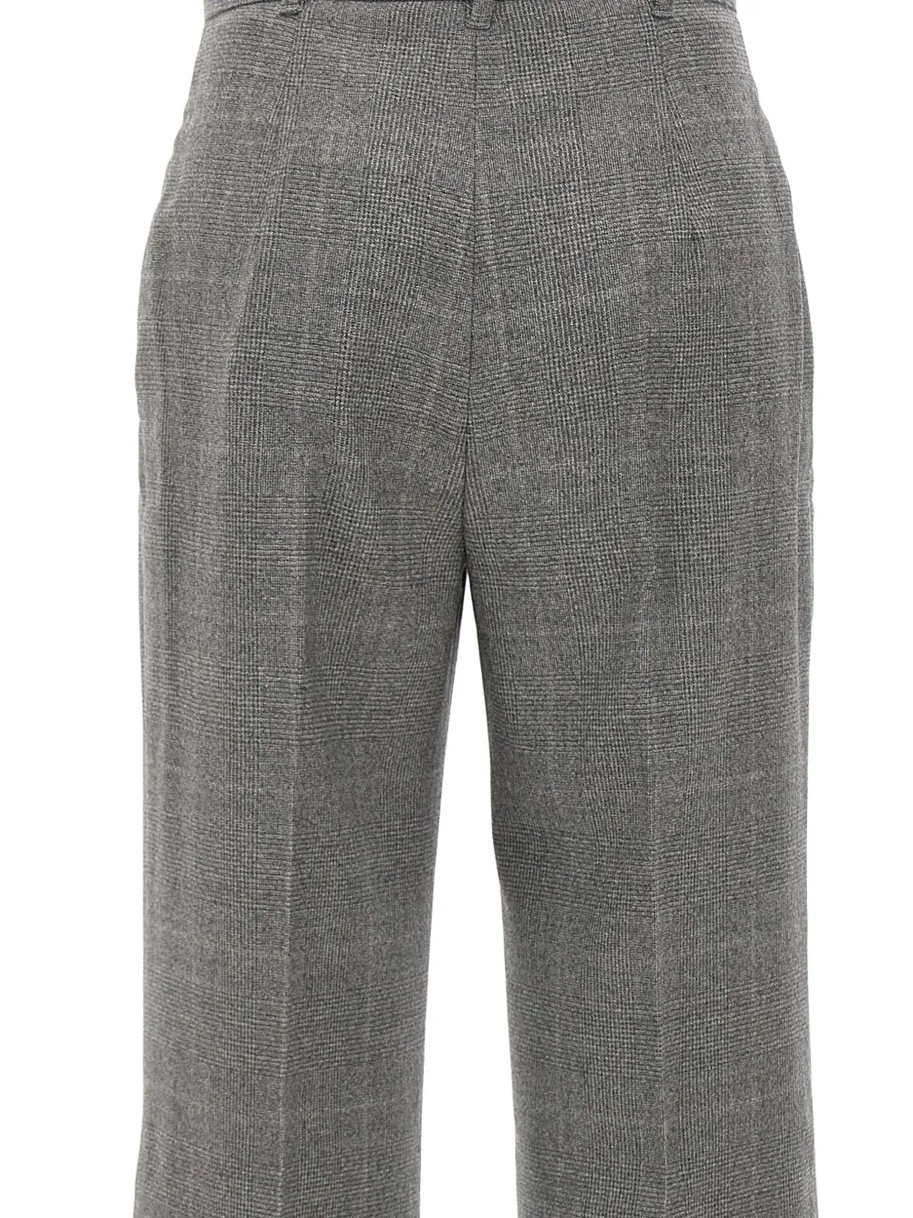 Max Mara Prince of Wales broek met wijde pijpen Grijs
