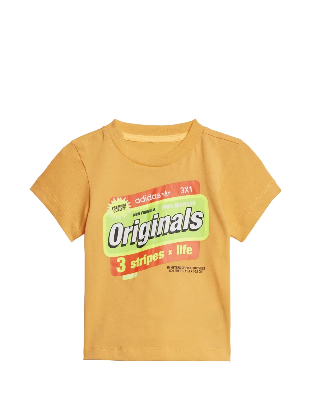 adidas Kids Originals graphic-print T-shirt - Arancione