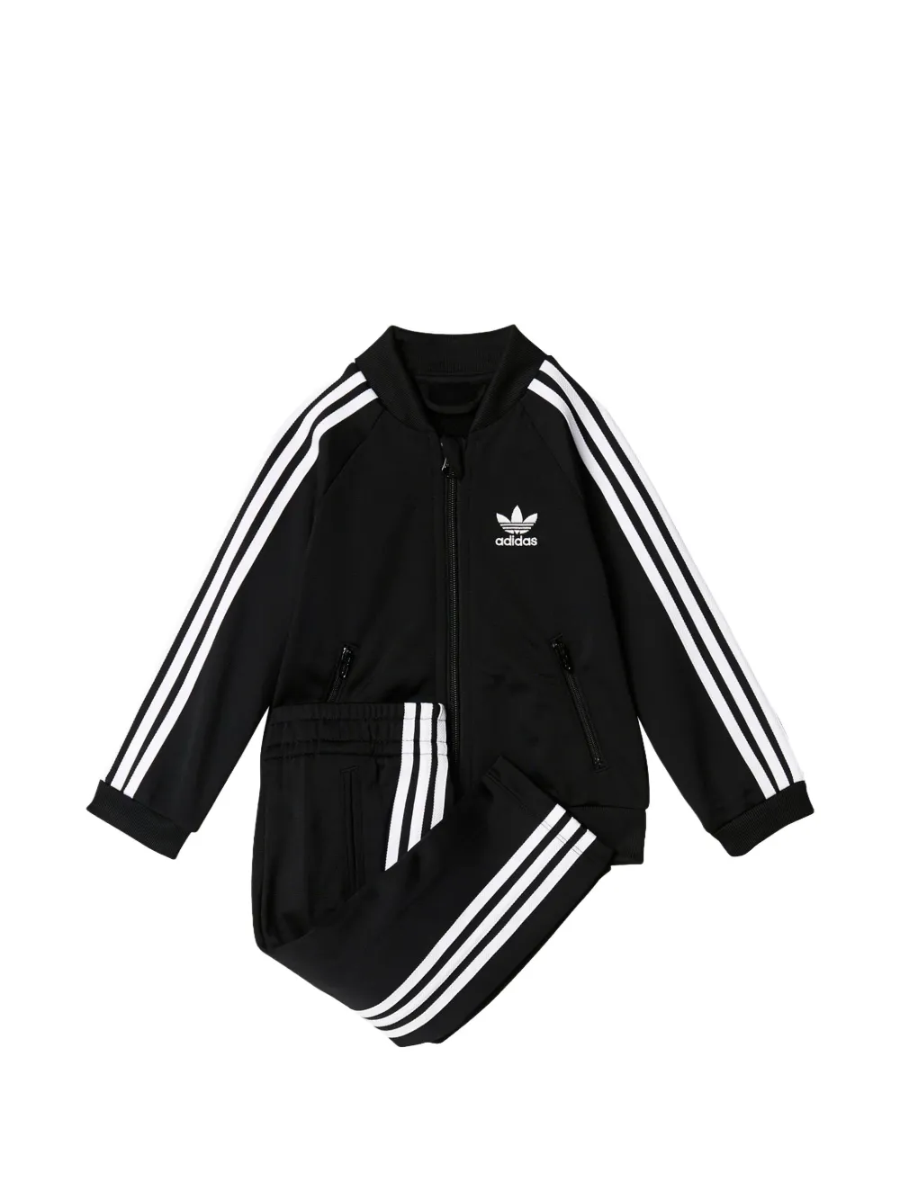 adidas Kids Superstar logo-print track suit - Nero