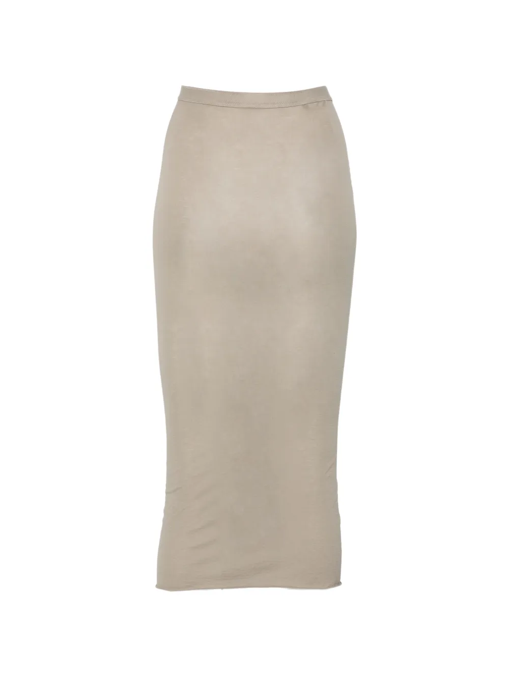 Rick Owens DRKSHDW Midi-rok met trekkoordtaille en split Beige