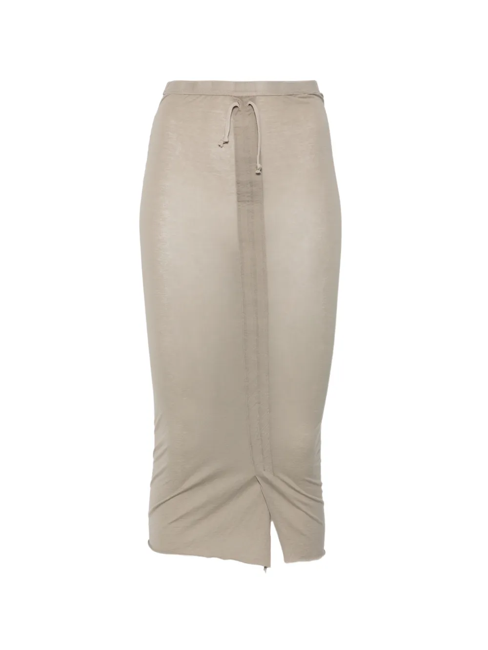 Rick Owens DRKSHDW drawstring-waist slit-detail midi skirt