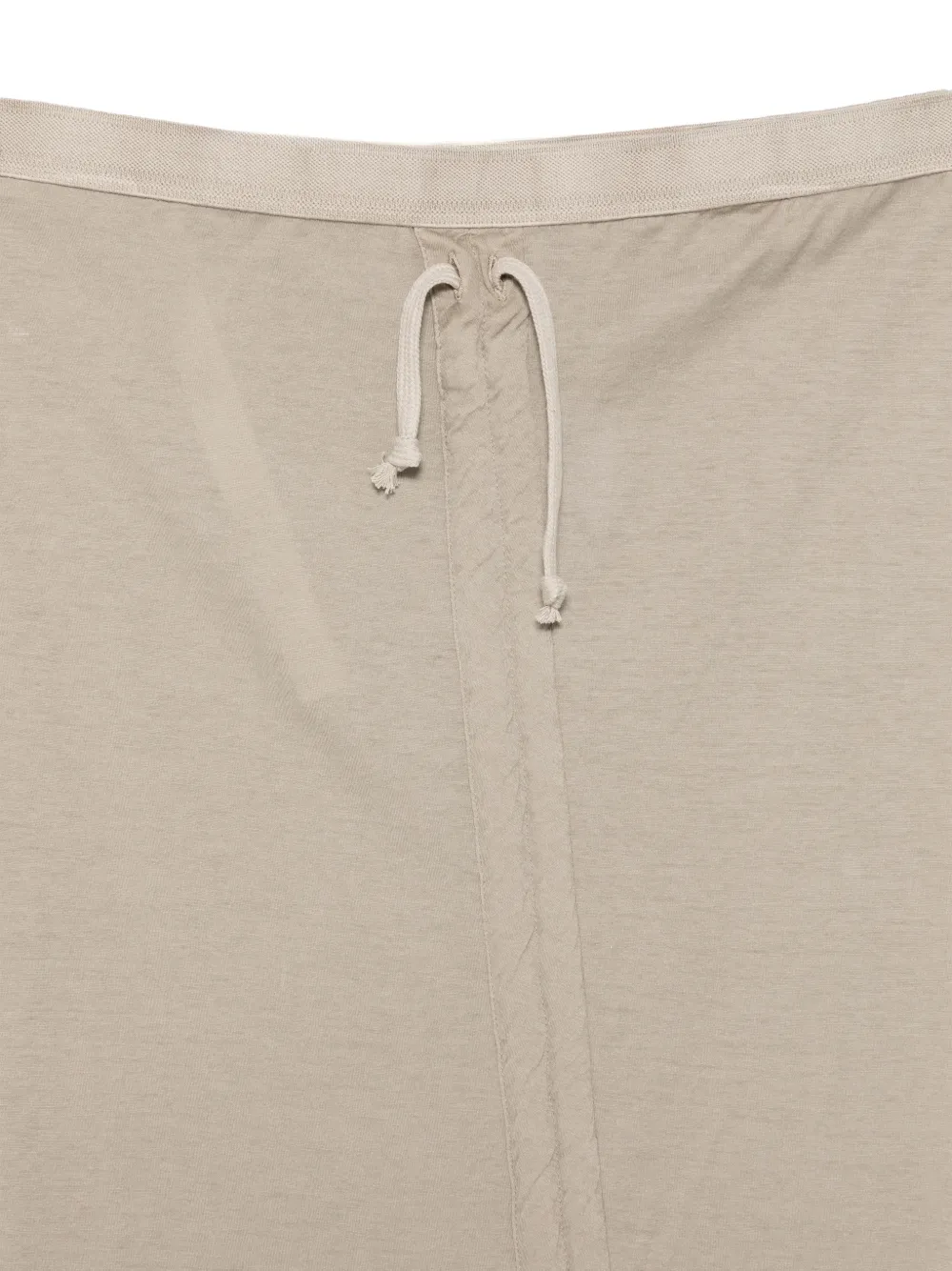Rick Owens DRKSHDW Midi-rok met trekkoordtaille en split Beige