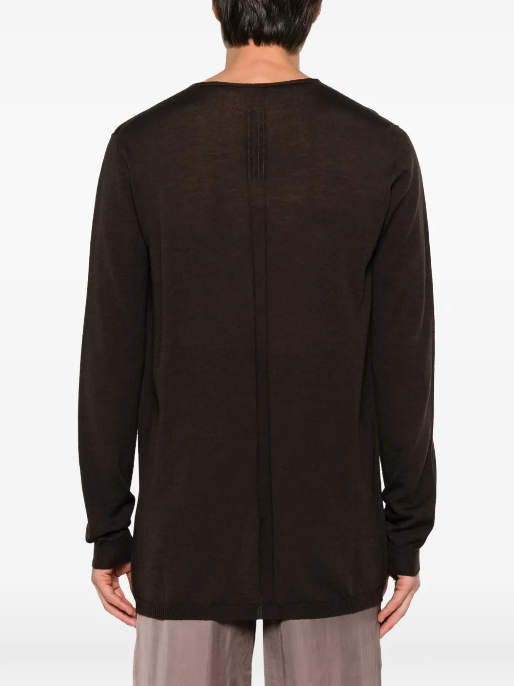 Rick Owens V-neck sweater Bruin