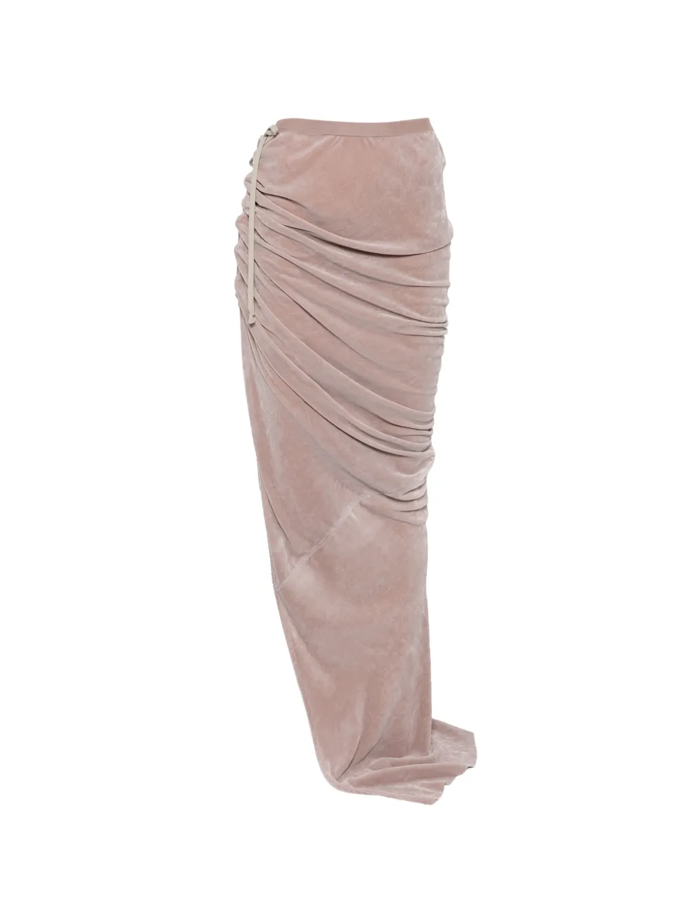 Rick Owens Geraffter Edfu Rock mit Kordelzug - Rosa
